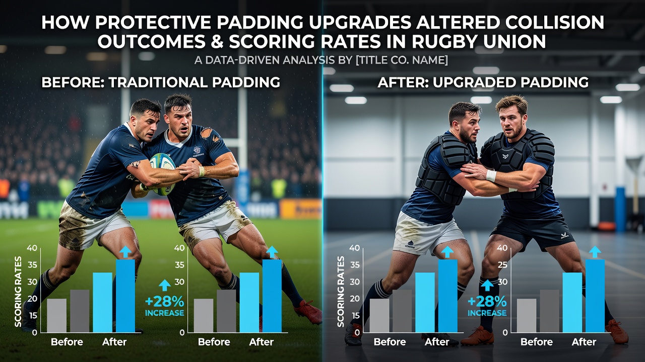 Close-up of modern rugby protective padding and its layered foam construction