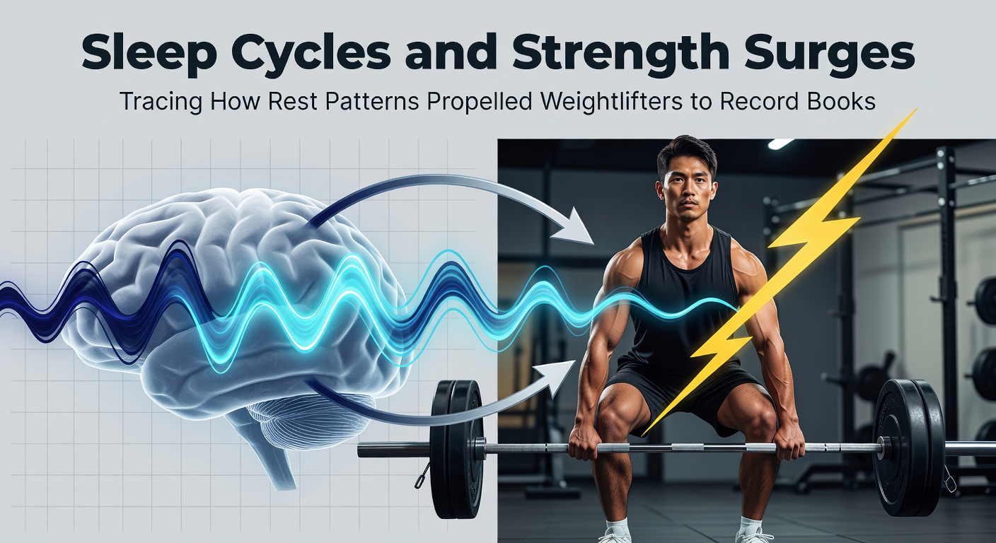 Weightlifter resting in a recovery position after training, highlighting the role of sleep in athletic performance